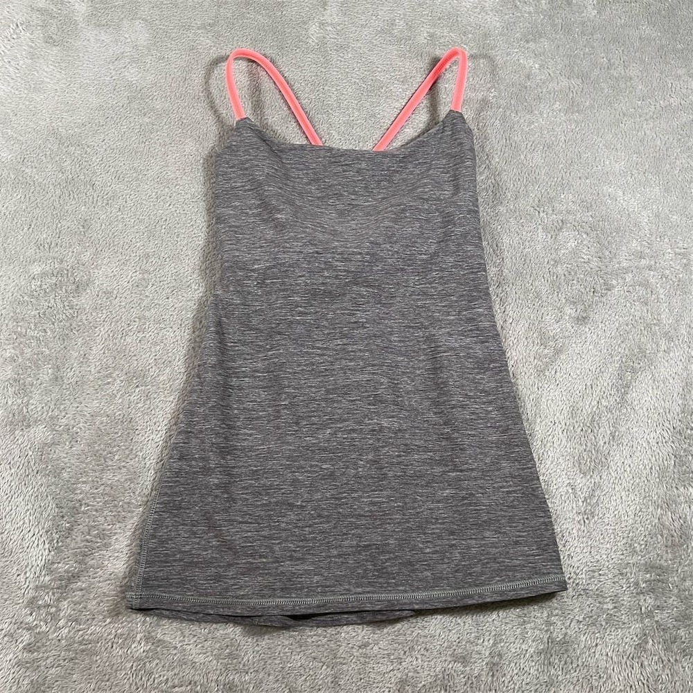 Lululemon Women's Dancing Warrior Tank Top Heathered Gray Size 4 Yoga Athleisure